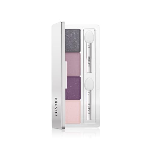 Clinique All About Shadow Palette d'Ombres à Paupières 4 couleurs | Longue Tenue, Ne File Pas, Ne S'Estompe Pas + Convient aux Yeux Sensibles, 3.3 g