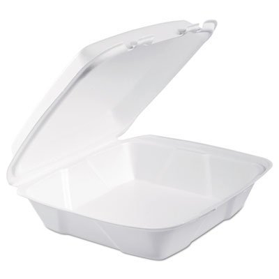 Dcc 90HT1R Foam Hinged Lid Containers44; White