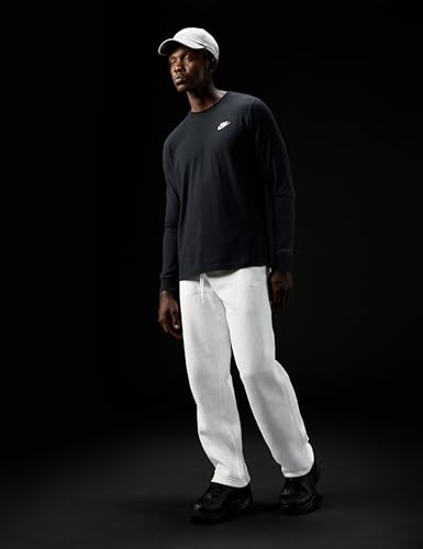 Image of Nike Men's Club Open Hem Brushed Fleece Pants