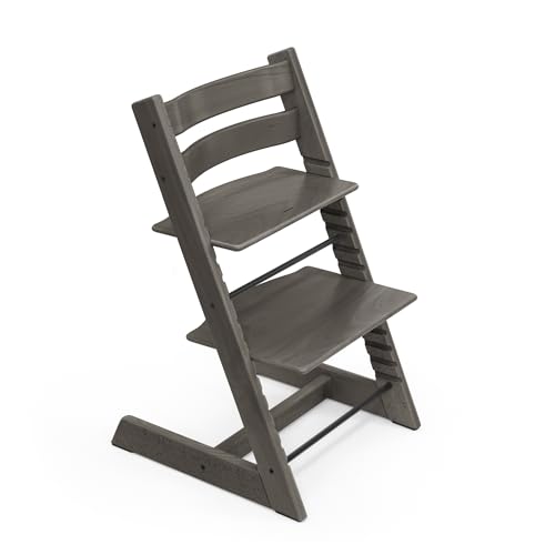 Tripp Trapp by Stokke Adjustable Wooden Hazy Grey Baby High Chair (Chair Only)