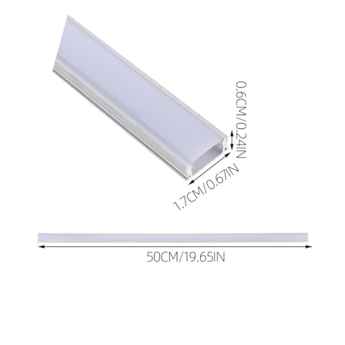 Kit 8 sets Canal LED con difusor de aluminio miniatura 3
