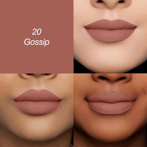 Image of Colors Queen Luscious Lips - Non Transfer Creamy Matte Lipstick | Highly Pigmented with Smooth Application | Long Lasting Lipstick Waterproof | Smudge Proof Lipstick for Women (20 - Gossip, 3.5g)