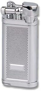 Jean Claude Oldie Old Boy Diacut Chrome Adjustable Soft Flame Pipe Lighter with Tamper