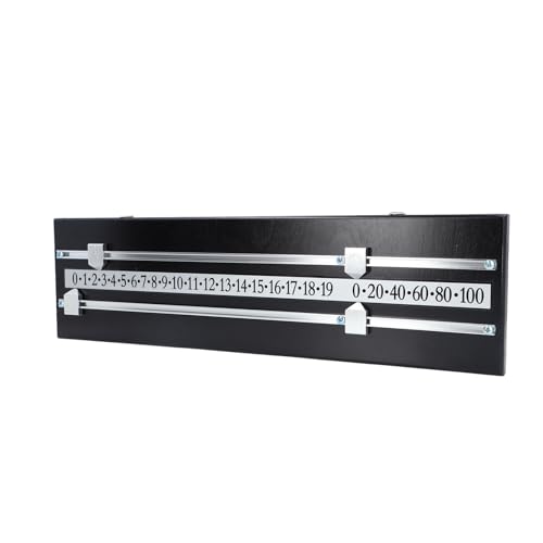 Billiard Score Board 2 Track Space Saving Solid Wood Game Scorer miniatura 5