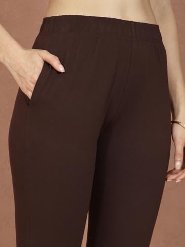 Image of TWIN BIRDS Women Cotton Blend Kurti Pants | Sleek Ethnic Daily Trousers