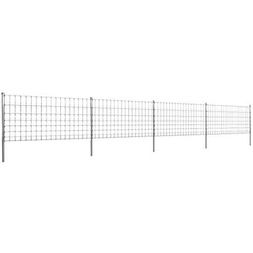 binzhoueushopping Step in Fence-Step-in Fence 50 m with Post Galvanized Wire Fence 100/8/15