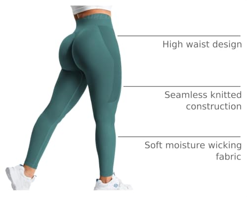 Image of YEOREO Boost Amplify Leggings for Women Seamless Scrunch Leggings | High Waist, Scrunch, Yoga, Athletic