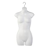 Deluxe Ladies Half Round Torso Form - White (Beware of Cheap Imitations!) Box of 1