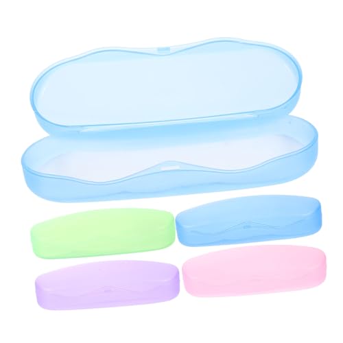 BESPORTBLE 5pcs Large Eyeglass Case Soft Sunglasses Box Pp Material Lightweight Portable Eyewear Protector for Men Women