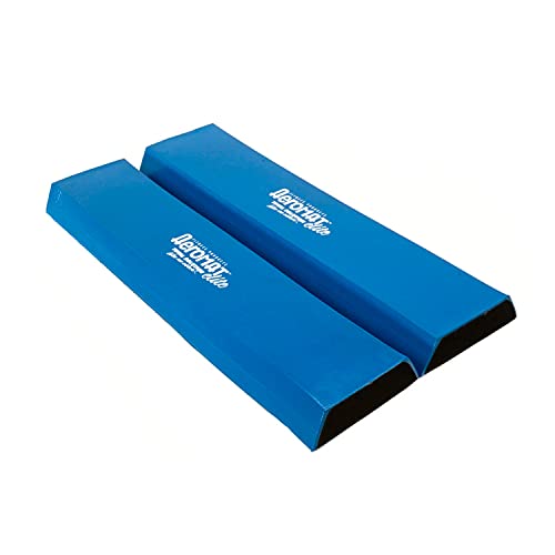 Aeromat Elite Blue Balance Beams - Set of 2 Pieces - 36" L x 2.5" H x 6.5"/8.5" W - Intended for Balance Training/Regaining Foot Functions,One Size