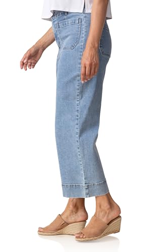 Habitat Clothes Stretch Denim Crop Jean Light Denim2