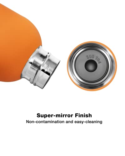Exllena Insulated Water Bottle 1L with Buckle, Double Wall Stainless Steel, 12 Hrs Hot/24 Hrs Cold, BPA Free for Gym Camping - Image 2