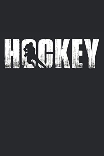 Hockey Players: Journal / Notebook / Diary, 120 Blank Lined Pages, 6 x 9 inches, Matte Finish Cover, Great Gift For Kids And Adults