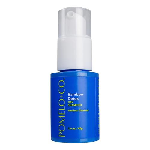 Pomélo+Co. Shampoo secco in polvere di carbone di bambù per una pulizia profonda e più volume/Shampoo secco per capelli scuri e grassi/Bamboo Detox 48g