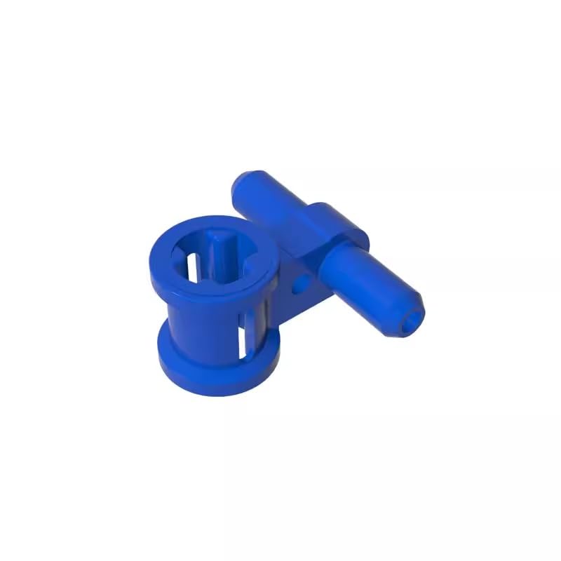 Gear Pneumatic Hose Connector with Axle Connector 99021 GDS-985 50PCS Compatible with Lego Classic Bulk Toy MOC Color:Blue