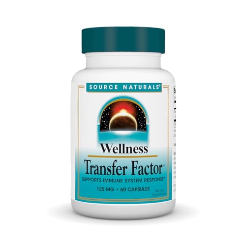 Source Naturals Wellness Transfer Factor, Supports Immune System Response 125mg, 60 Capsules