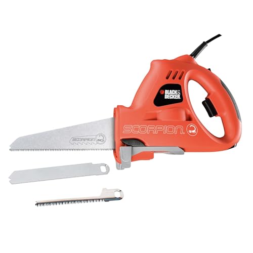 BLACK+DECKER 400W Scorpion Powered Handsaw with 3 Blades, KS890ECN-GB
