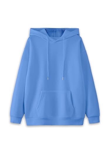 Image of Mack Jonney Solid Hooded Cotton Fleece Sweatshirt for WOMEN-VMACK639218