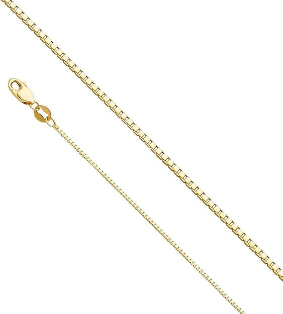 14k Two Tone Gold Jesus Christ Head Pendant Charm With Yellow Gold 0.8mm Box Chain Set For Men's Women's - 24 inch2