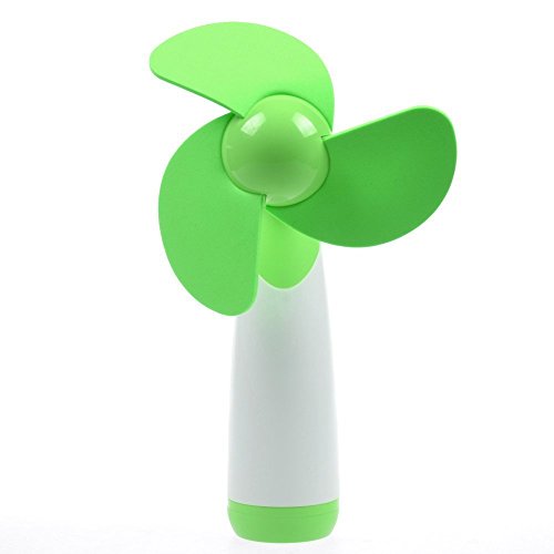 Fas1 Handheld Mini Portable Super refroidissement à air à piles Summer ventilateur de refroidissement à 15 cm (Vert) batterie non incluse