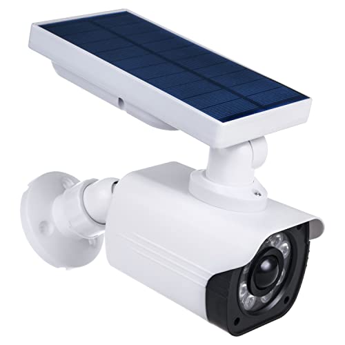 Maclean-Dummy-Camera-with-LED-Light-Surveillance-Camera-PIR-Motion-Detector-Dummy-Camera-Solar-Powered-Suitable-for-Outdoor-IP66-Waterproof Maclean Dummy Camera with LED Light Surveillance Camera PIR Motion Detector Dummy Camera Solar Powered Suitable for Outdoor IP66 Waterproof - Image 1
