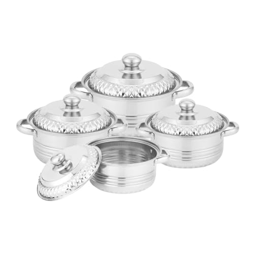 Fenteer 4 ollas para, Utensilios de Cocina compactos Que ahorran Espacio, cacerolas Profesionales versátiles, Style a