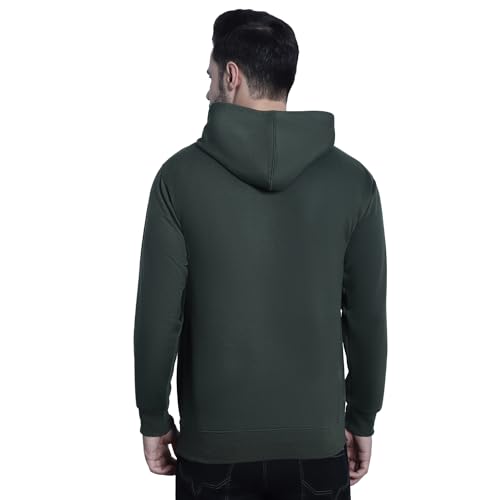 Image of Mack Jonney Printed Hooded Cotton Fleece Hoodie for Men-MACK32358