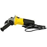 STANLEY STGS6100-IN Small Angle Grinder Suitable For Medium Duty Applications, 600W, 100 millimeters, 1 Year Warranty, Plastic and Metal - (Yellow & Black)