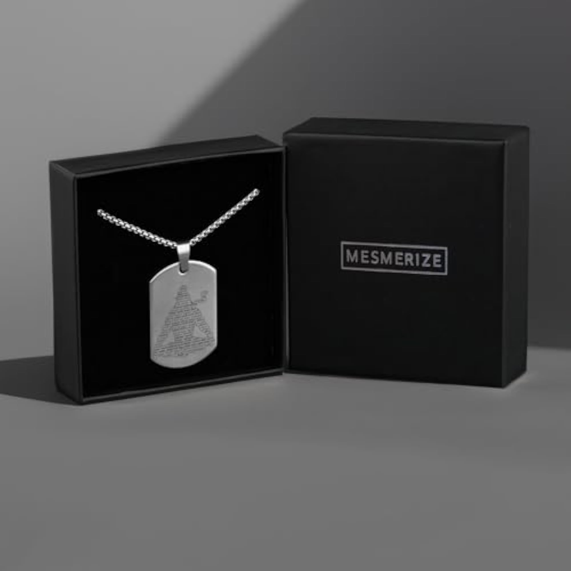 Men's Mahadev Jyotirling Tag Stainless Steel Necklace