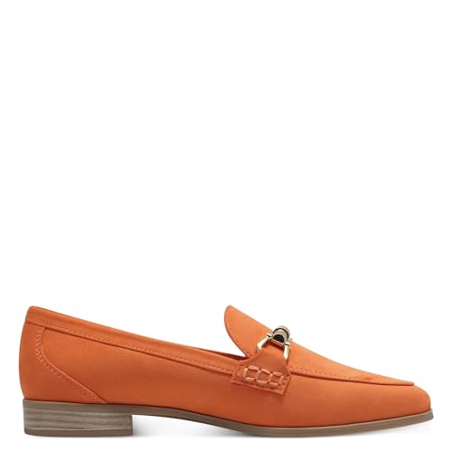 Image of Marco Tozzi Women's Damen Slipper 2-24237-44 Loafer, Orange, 9.5 US
