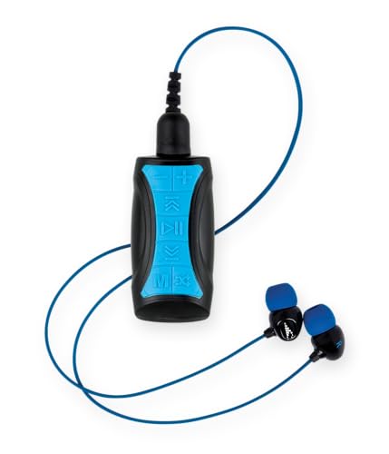 H2O Audio Stream 3 MP3 Player with Surge S+ Earbuds – Waterproof Bluetooth Headphones for Swimming, 8GB Memory, Short Cord, IPX8 Rating, Superior Sound for Active Sports