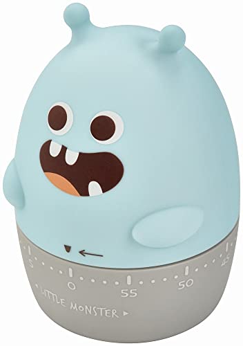 Judge Monster Kitchen Timer 60 Minute Wind Up Cooking Timer, Blue, Analogue Monster