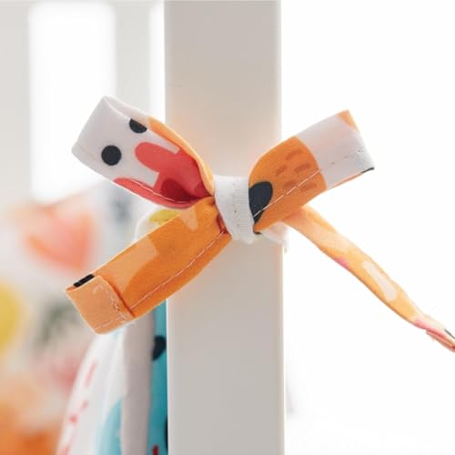 image for SODLAWN Breathable and Soft 4 in 1 Mesh Crib Padding for Sides, 4-Piec