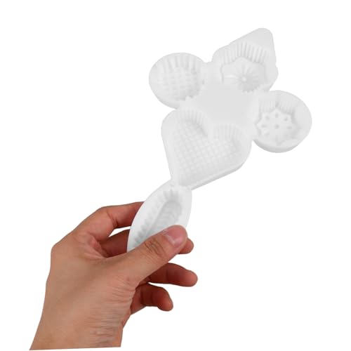 Molde para pastelería press 4 piezas estilo chino para moon cake miniatura 4