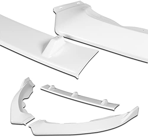 3PCS Front Bumper Body Kit Spoiler Lip Compatible with 2013-2016 Ford Fusion/Mondeo + 2PCS Side Skirt Splitters Diffuser Wing 31" x 4" x 3" (Painted White)