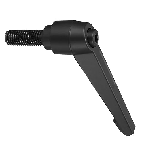 Image of Clamping Lever Handles, M12 x 32mm Male Thread, Adjustable Quick Release Locking Rotating Bolt Knobs Black - (Applications: for Lathe Machinery), 1-Piece