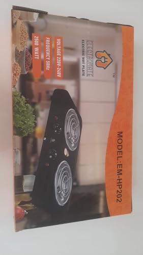 Image of Double burner Heavy Duty Powder Coated 2000 Watts Electric Coil Cooking Stove | Works With All Cookwares) Cooking Heater (2 Burner) Electric