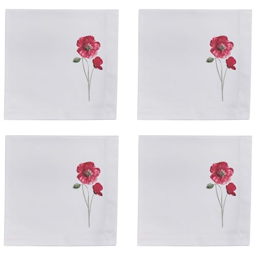 Servilletas de tela cuadradas florales set x4 miniatura 1