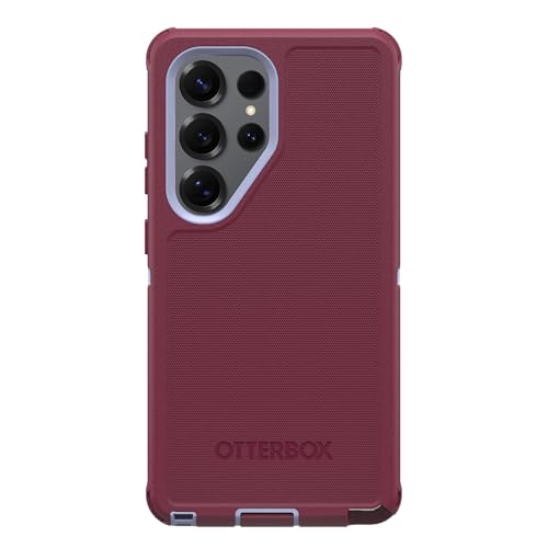 Image of OtterBox Samsung Galaxy S25 Ultra (Only) - Defender Series Case - Plum Mist (Pink & Blue) - Rugged & Durable - with Port Protection - Wireless Charging Compatible