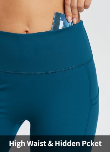 Image of baleaf Women's High Waist Biker Shorts with 3 Pockets