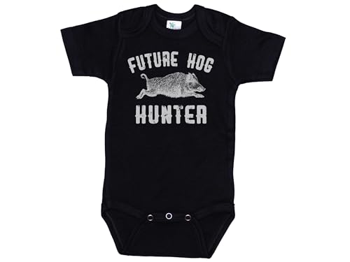 Image of Ebenezer Fire Hog Hunting Onesie/Future Hog Hunter/Unisex Bodysuit/Pig Hunting Baby Outfit