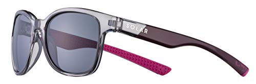 Lunettes de soleil Solar Soledad gris rose polarisées pour femme indice 3