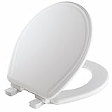 Mayfair 848SLOWB 000 Will Slow Close, Never Loosen and Easily Remove Toilet Seat, 1 Pack Round, White