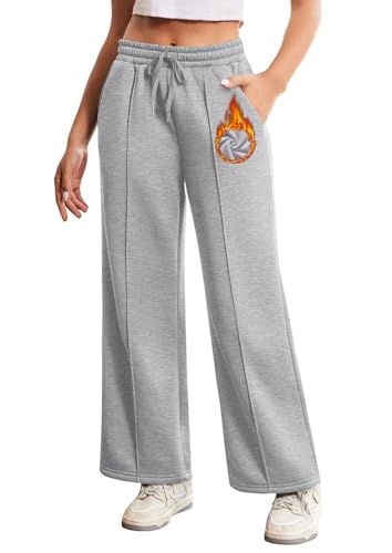 Pantalon de survêtement polaire femme fini le froid avec ce jogging chaud