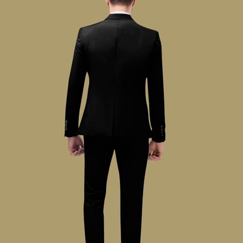 Mens Suit Slim Fit 3 Piece Double Breasted Suit Men Formal Tuxedo Set Casual Wedding Prom Groom Suits3