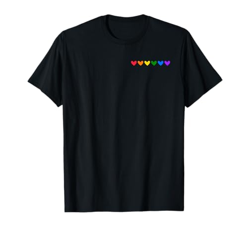 Pride Regenbogen Herz Rainbow Lgbtq JGA Gay Geschenk CSD Top T-Shirt