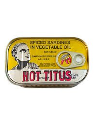 Miniatura 3 de Titus Sardinas en aceite vegetal, regular y picante, lata de 4.375 onzas (paquete de 12)