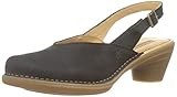 Cierre: Hebilla El Naturalista Aqua, Sandalias con Correa de Tobillo Mujer, Nero Black Black, 36 EU