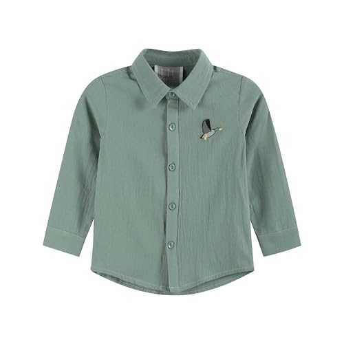 Sage Green Mallard Boys Dress Shirt