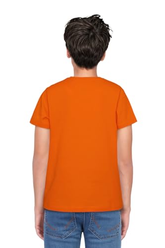 Image of Allen Solly Boys' Crew Neck T-Shirt | Stag Logo | Cotton | Regular Fit | Everyday Kids Casual Wear